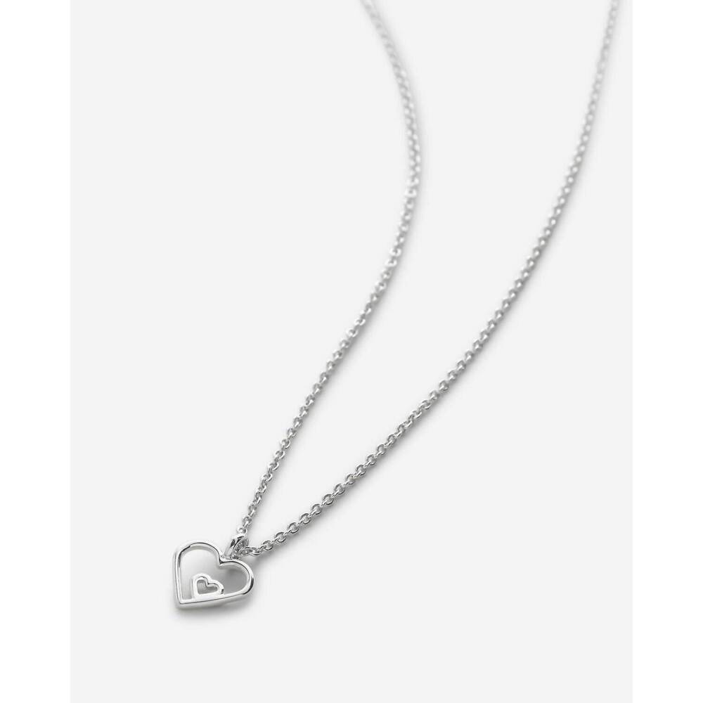 NEW BRYAN ANTHONYS women's always in my heart icon necklace in silver